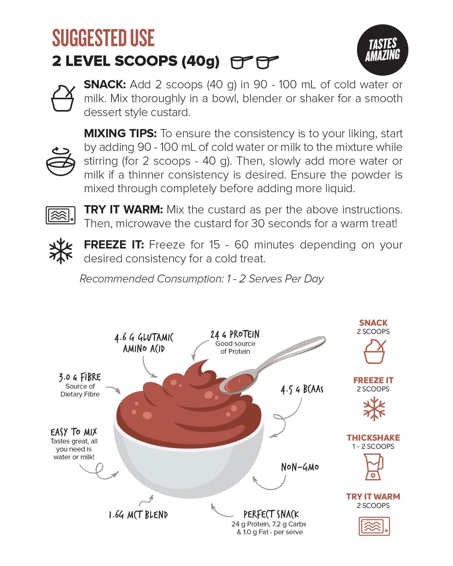 MN Custard Protein 25 Serve
