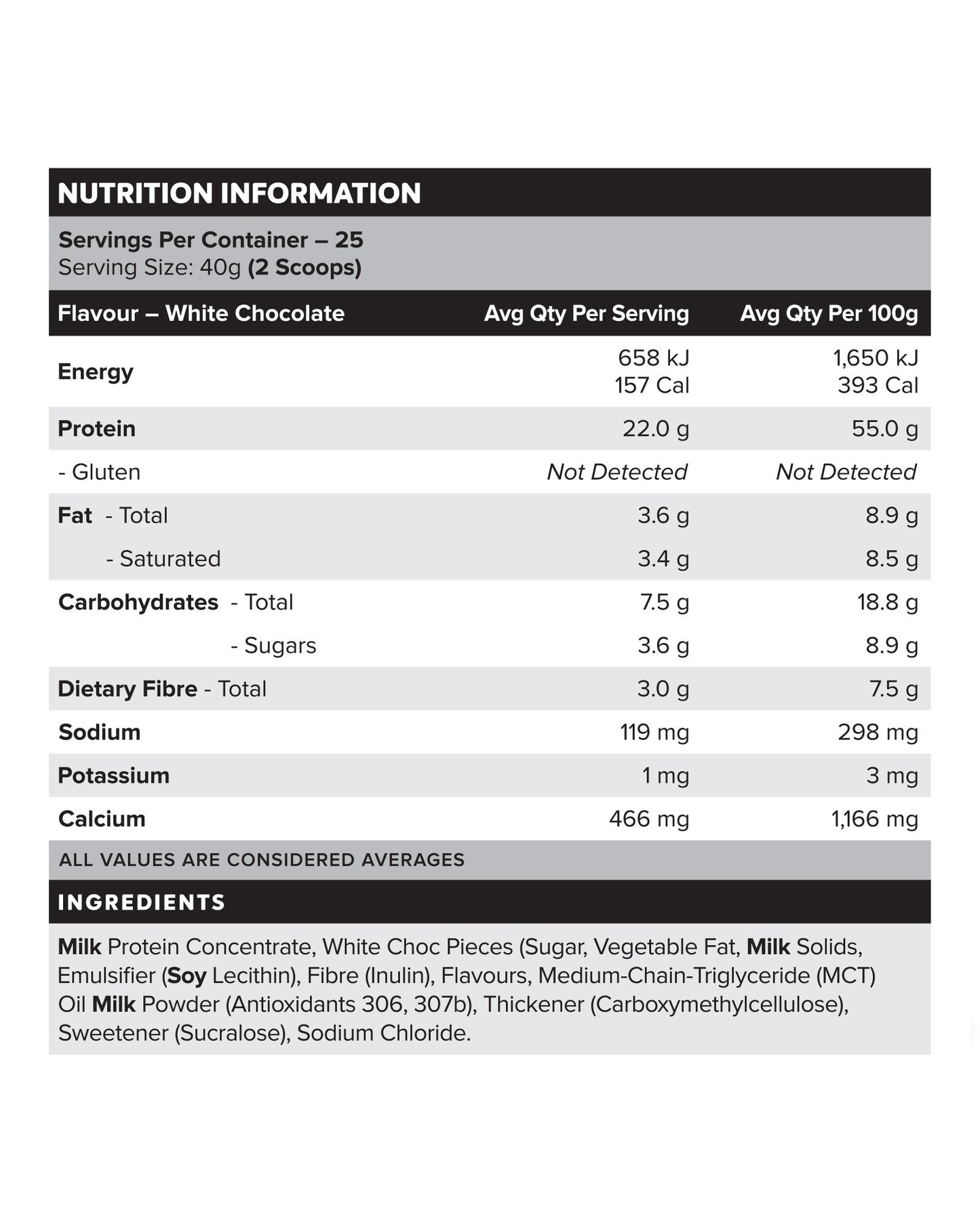MN Custard Protein 25 Serve