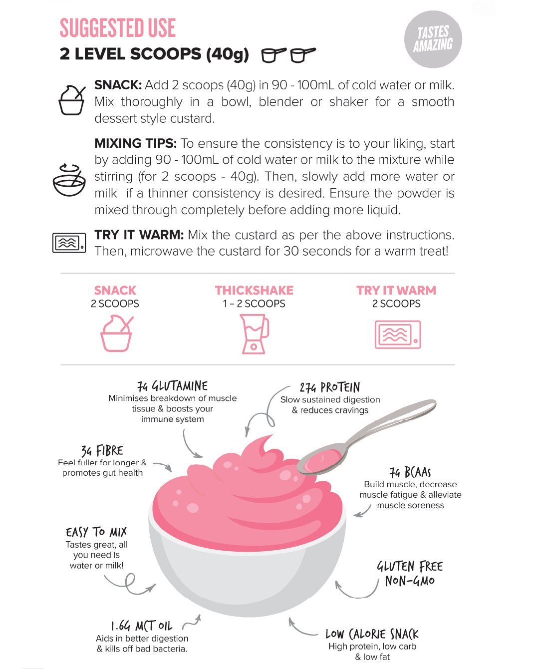 MN Custard Protein 25 Serve