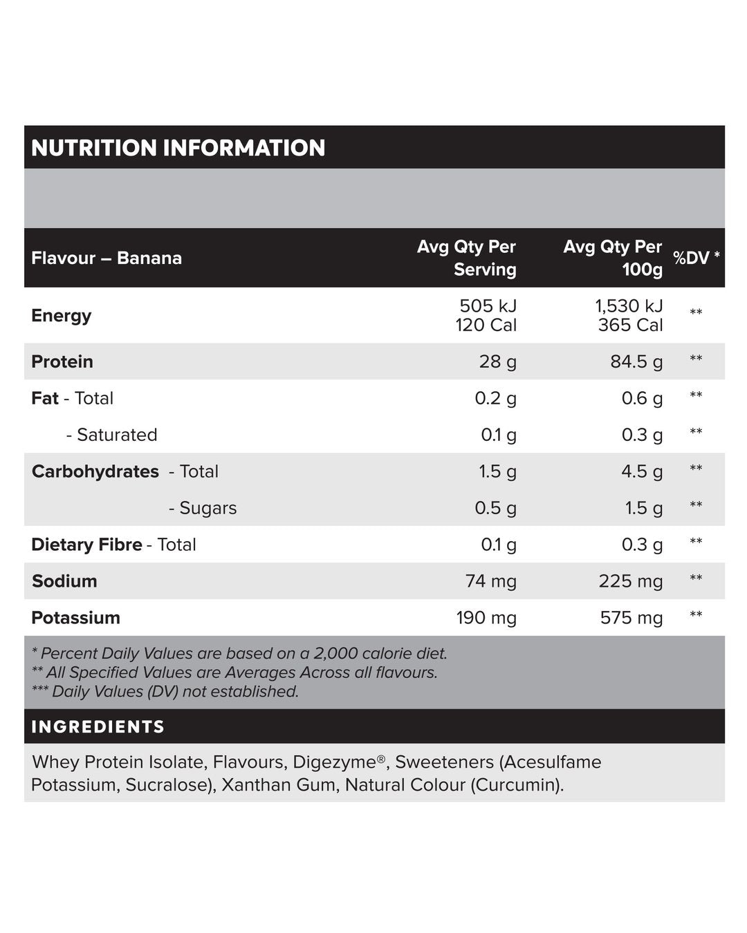 MUSCLE NATION PROTEIN 100% WHEY ISOLATE