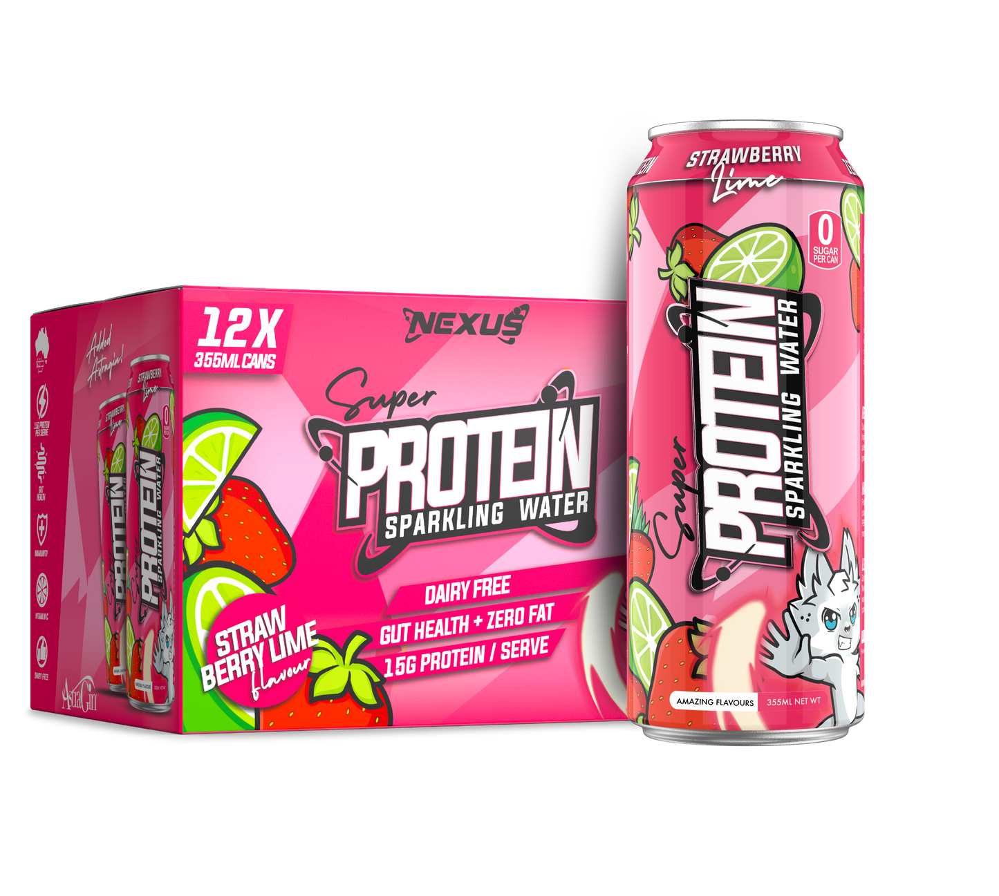 Nexus Super Protein Sparkling Water 6pack